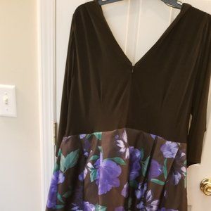 Black and Floral Gown